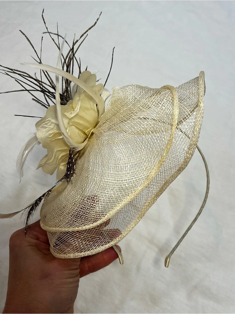 Vintage Inspired Bridal Headband Fascinator